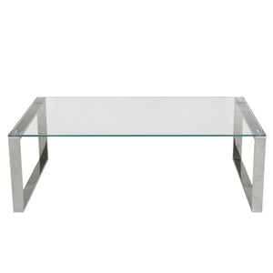 Square Stainless Steel Coffee Table