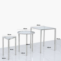 Venetian Set of 3 End Tables
