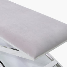 Alghero Grey Fabric Bench