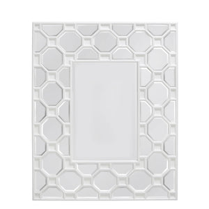 Geometric Wood Wall Mirror