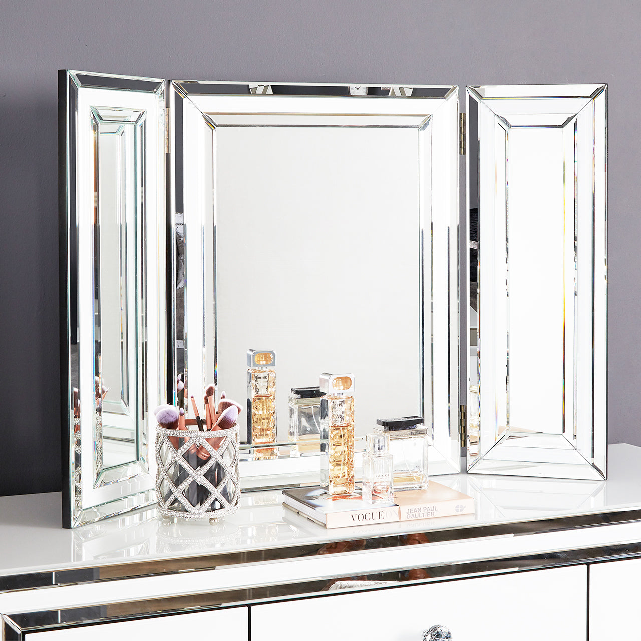 White Chelsea Vanity Mirror