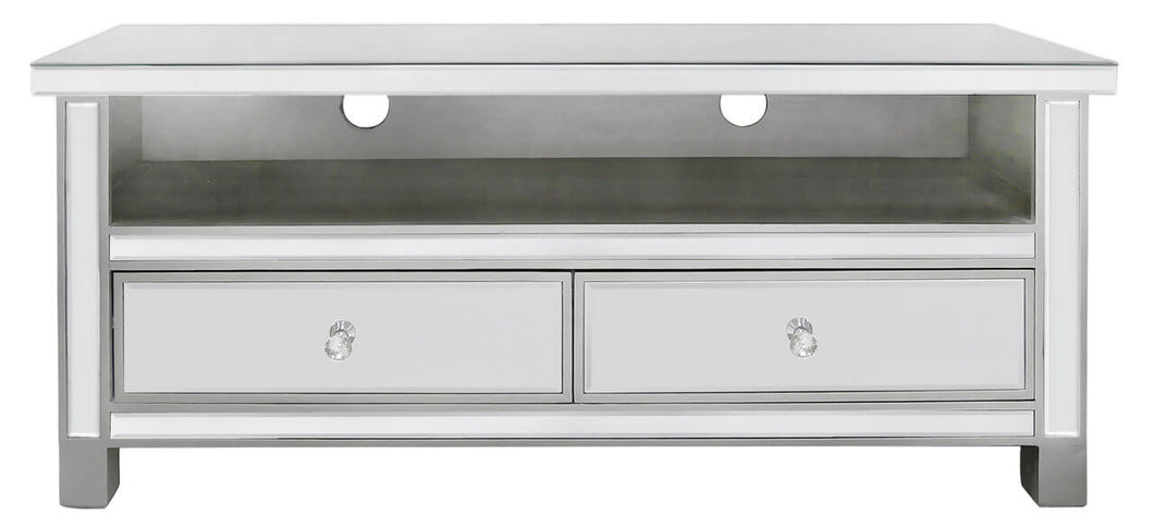 Mirrored Silver  Entertainment Unit