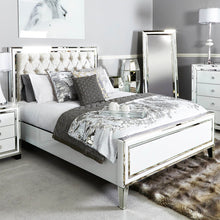 White Mirrored King Size Bed Frame