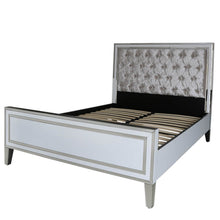 White Mirrored King Size Bed Frame