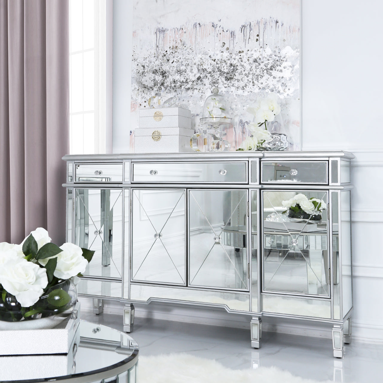 Mirrored store sideboard very