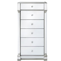 Mirrored 6  Drawer Tall Chabinet