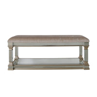 Champagne Casablanca Mirrored Bench
