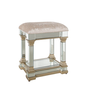 Mirrored Champagne  Stool