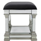 Silver Casablanca Mirrored Stool