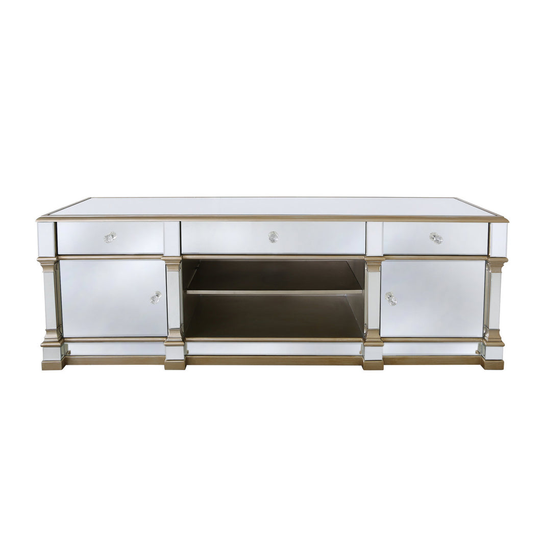 Champagne Romano Mirror Entertainment Unit