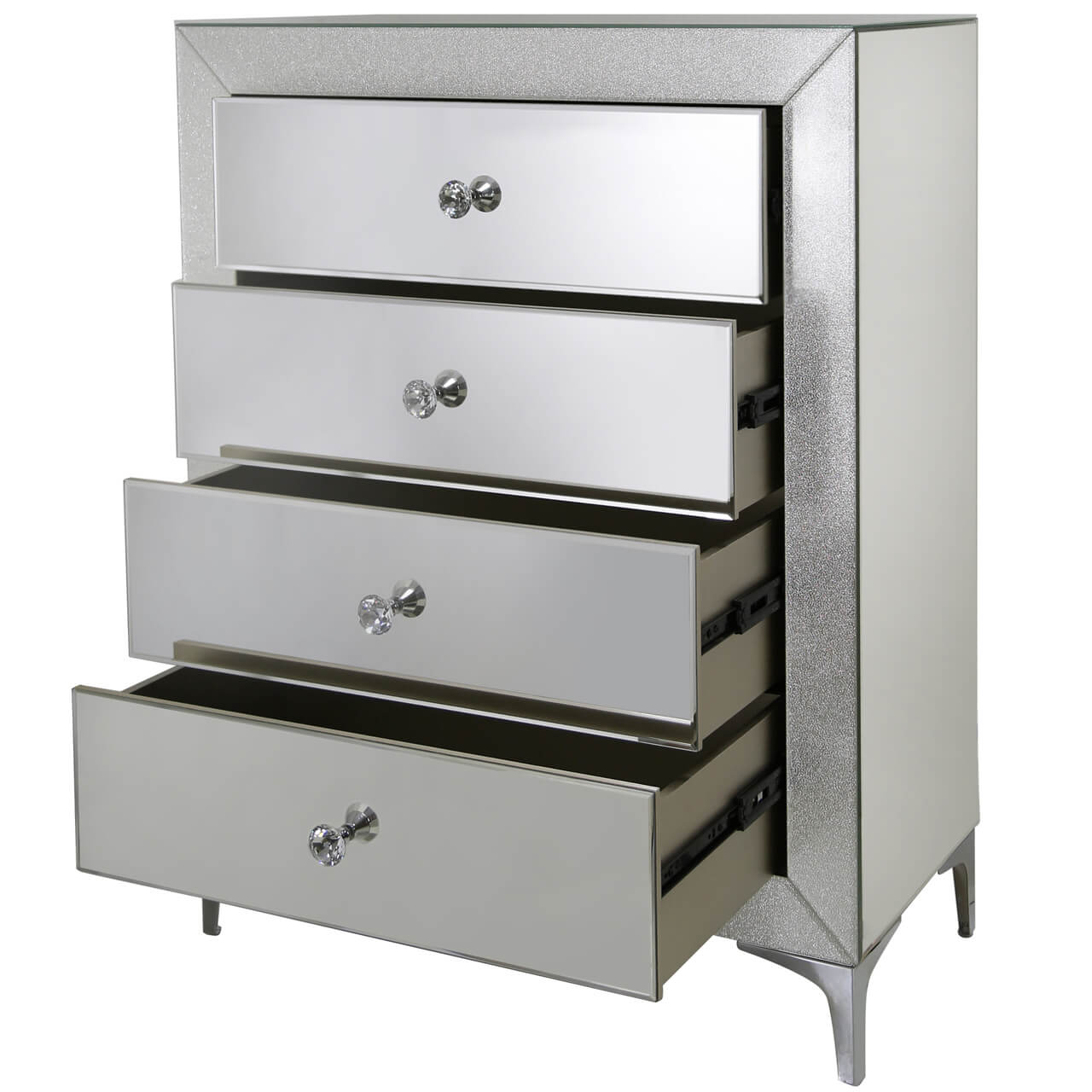 Sparkle Champagne 4 Drawer Cabinet