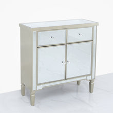 Tiffany Champagne 2 Drawer 2 Door Cabinet