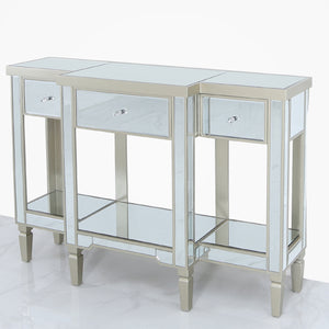 Lexi Champagne 3 Drawer Table