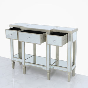 Lexi Champagne 3 Drawer Table