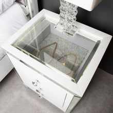 Mirrored Display Bedside Cabinet