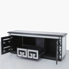 Helix Mirrored Black Entertainment Unit