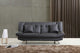 Monroe Sofabed in Bonded Leather & Chrome Legs