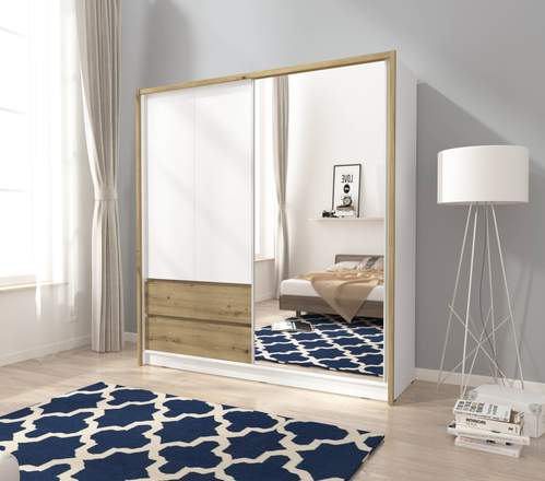 Sara Sliding Door Wardrobe | Corner Wardrobe