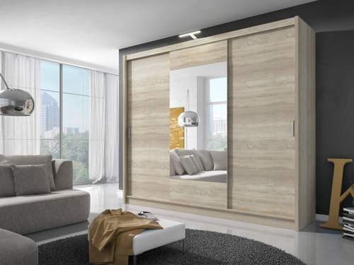 Seville 250cm Sliding Door Wardrobe | Corner Wardrobe