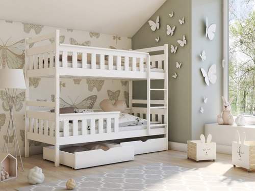 Tezo Wooden Bunk Bed with Storage