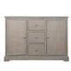 The  Kelton Taupe 3 Draw 2 Door Cabinet