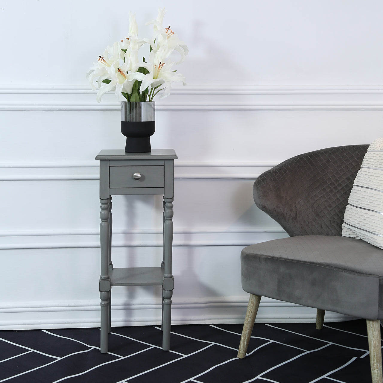 Tall Damian 1 Drawer Telephone Table
