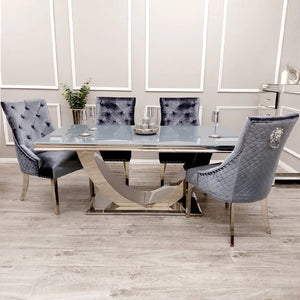 Angel Dining Table Set with Boston Chairs
