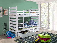 Slawek Wooden Bunk Bed with Storage