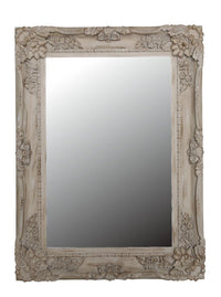 Floral Beige Wall Mirror