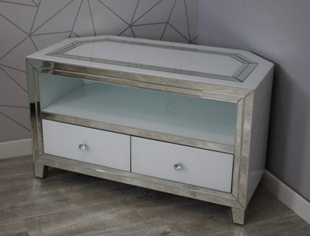 Bianco Corner TV Unit Furnico Living