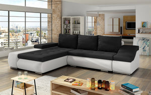 Bary Corner Sofa-bed with Storage