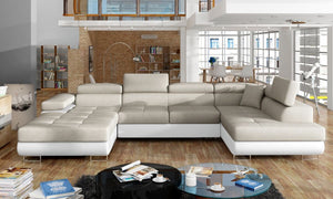 Bellina U Shape Sofa-bed with Storage