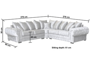 Veron Velvet Corner sofa