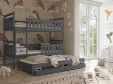 Kors Wooden Bunk Bed with Trundle and Storage