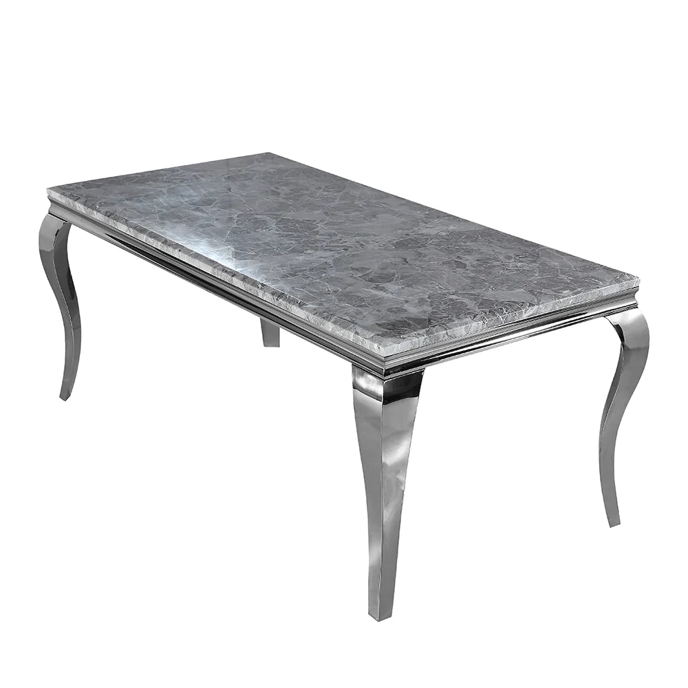 Lilatte Dining Table in Chrome