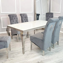 Lilatte Dining Table in Chrome