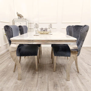 Lilatte Dining Table Set with Cleo Chairs