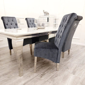Lilatte Dining Table Set with Aliah Chairs