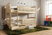Ignas Wooden Bunk Bed with Storage