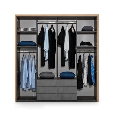 Multidecor 4 Door Mirrored Wardrobe