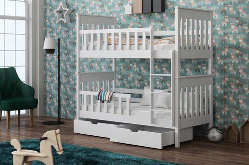 Oliver Wooden Bunk Bed with Storage