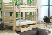 Patryk Wooden Bunk Bed  with Storage