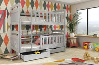 Piotrus Wooden Bunk Bed with Storage