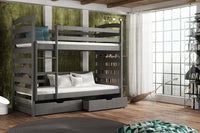 Slawek Wooden Bunk Bed with Storage