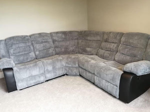 Rio Grey Recliner Sofa