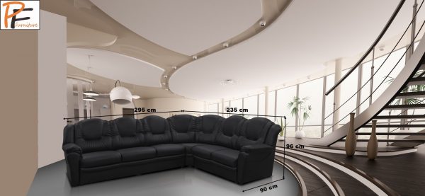 Texas Faux Leather 3C2 Corner Sofa